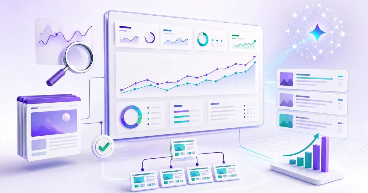 מסך Google Search Console המציג את דוח הביצועים של אתר